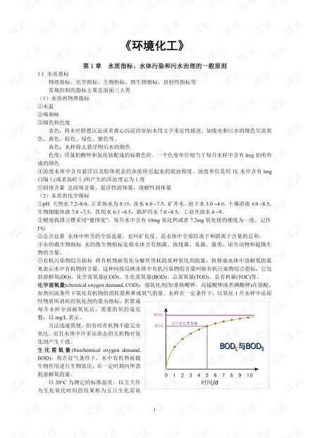 天津大学 环境化工 期末复习知识点总结.pdf资源 csdn文库